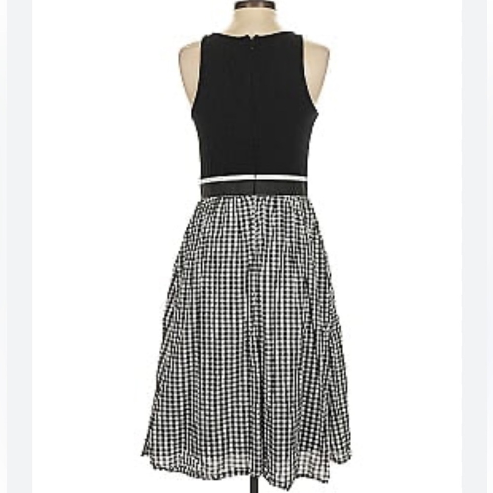 MiXT by Heidi Weisel Women’s Size 14 Black Bodice Dress & Gingham Pattern